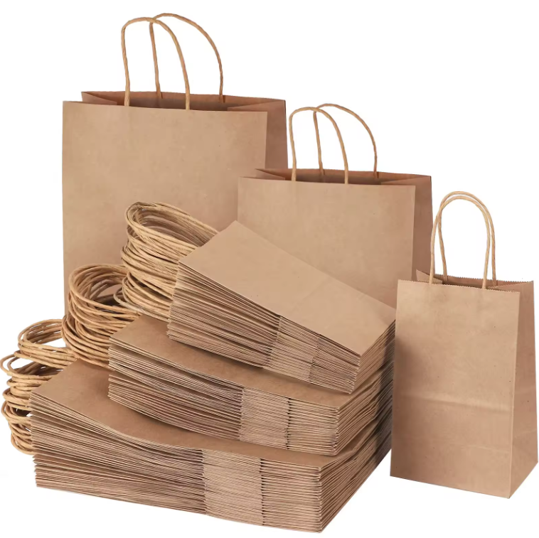 Paper Bags With Twisted Handles