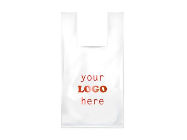 Customize Large T-Shirt Bag 12'' * 7'' * 22'' 18 Mic 1000/Case