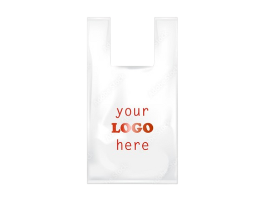 Customize Large T-Shirt Bag 12'' * 7'' * 22'' 18 Mic 1000/Case